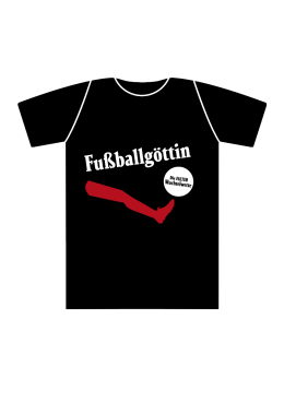 Wuchtelwetten T-Shirt Fußballgöttin schwarz