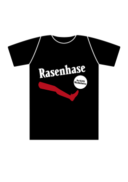 Wuchtelwetten T-Shirt Rasenhase schwarz