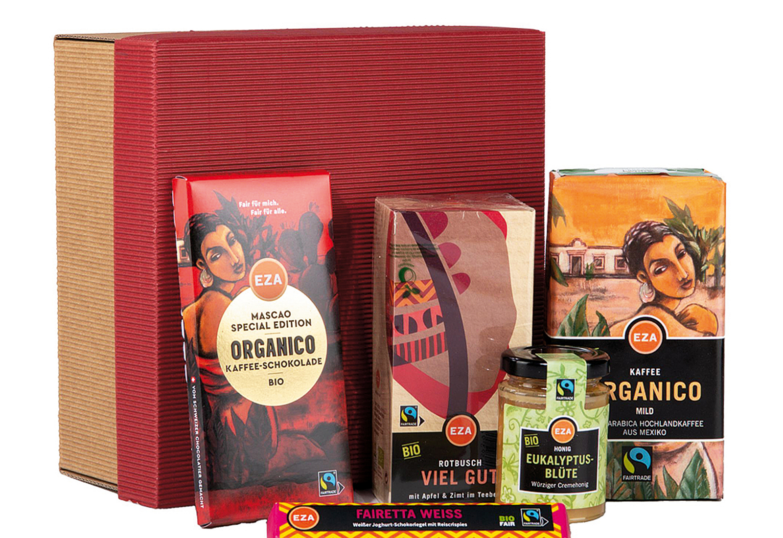 191 - Geschenkpaket mit Schokolade, Kaffee und Honig